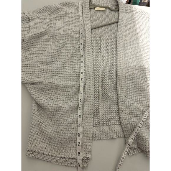 Anthropologie Cardigan‎ Sweater Extra Small Oversized Maeve Waffle Knit Batwing - Picture 8 of 8